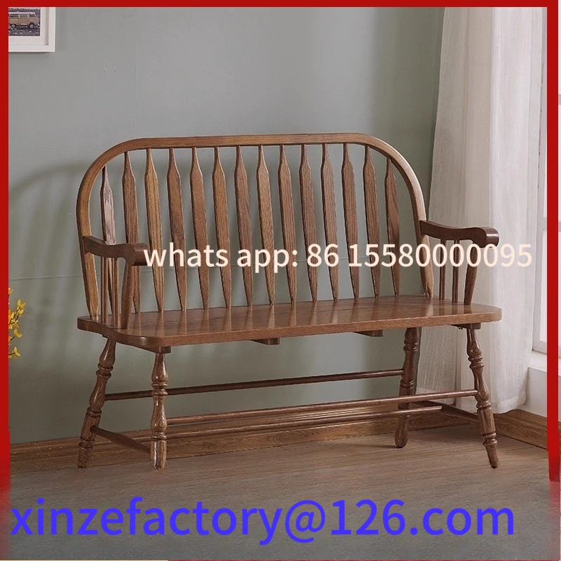 

Customizable Solid Wood Home Back Chair Dining Chair Bench