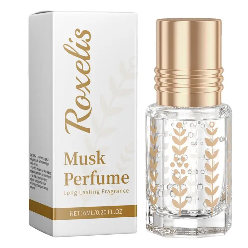 6ml Musk Perfume for Women Long Lasting Fragrance Roll-On Fragrance Mist Enhance Charm Daily Perfumes for All Skin Types