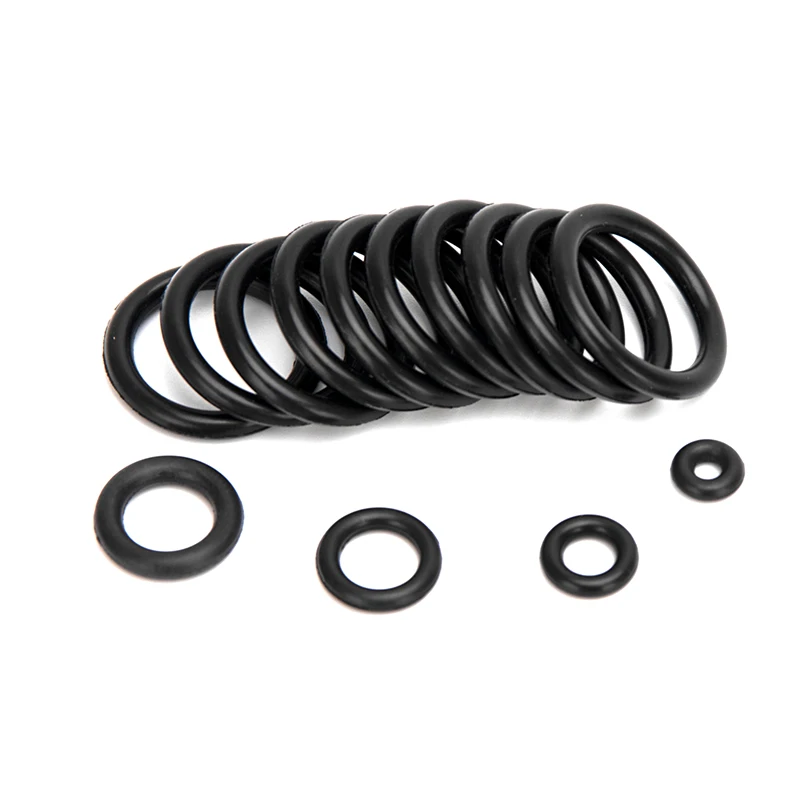 Pcp diy tanque de paintball recarga de ar nbr vedação o-rings arruela de borracha durável junta de vedação substituição 15 tamanhos 150 pçs/set dq054