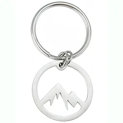 Metal Keychain Key Rings Hollow Mountain Climbing Enthusiasts Mount Fuji-Snow Mountain Key Chain Ring Pendant Jewelry