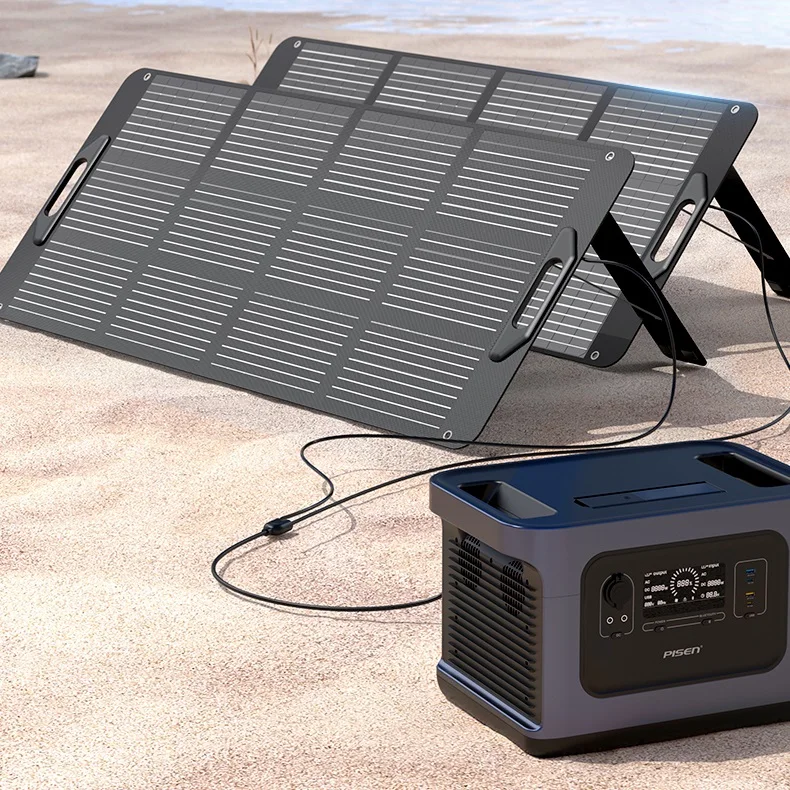 Durable And Portable 100W Foldable Solar Panel Mat Easy Installation For Outdoor Home Solar System Use