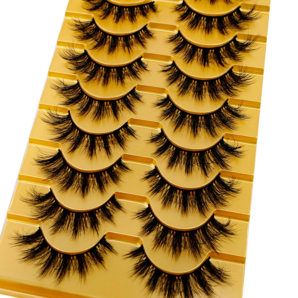 38 Stile 10 Paar Natürliche Lange 3D Nerz Falsche Wimpern Make-up-Set Nerz-Wimpernverlängerung Kurze Wimpern – Detail 38