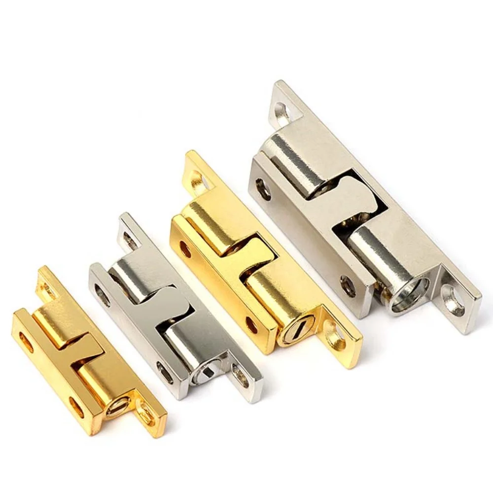 1 Set Door Lock Door Touch Latch Cabinets Interlock Switch Chassis Cabinet Spring Ball Locker Adjustable Brass Door Buckle Tools