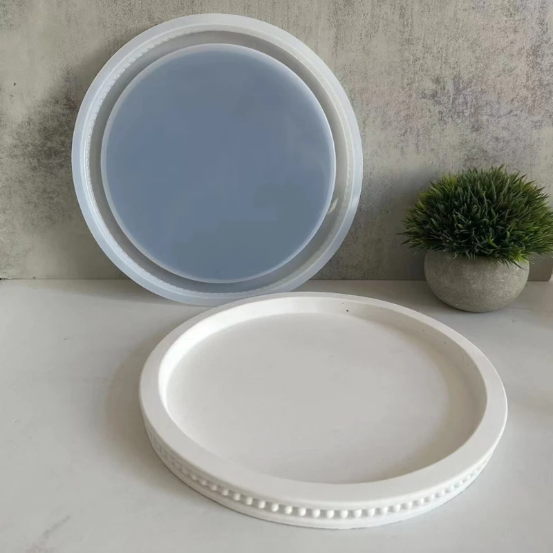 Moldes resina contas redondas, moldes artesanais, bandeja, moldes silicone, bandeja, placa armazenamento, para