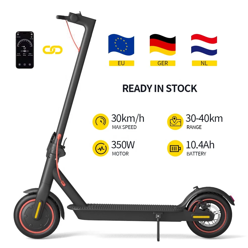 UK EU Cheap Electrique Trottinette Long Range Electric Roller Escooter 30KMH E Scooter Folding Adult Electric Scooter