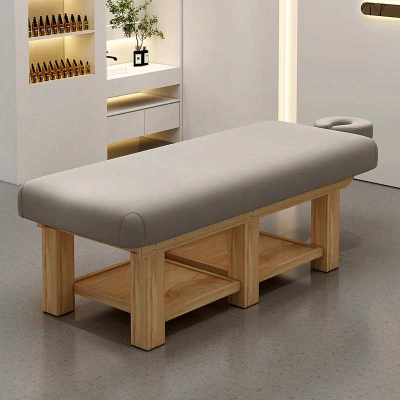 Lit de massage de confort pour cils de spa, pétrissage de tatouage, lit de massage développe, thérapie du sommeil, meubles de salon de liège, RR50MB