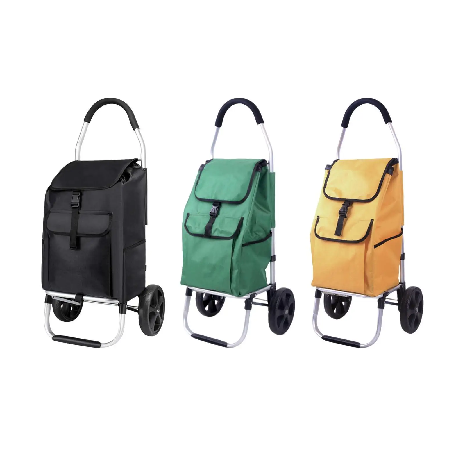 

Compact Shopping Cart Hand Truck Versatile Foldable Utility Cart for Gym Home Travel Camping