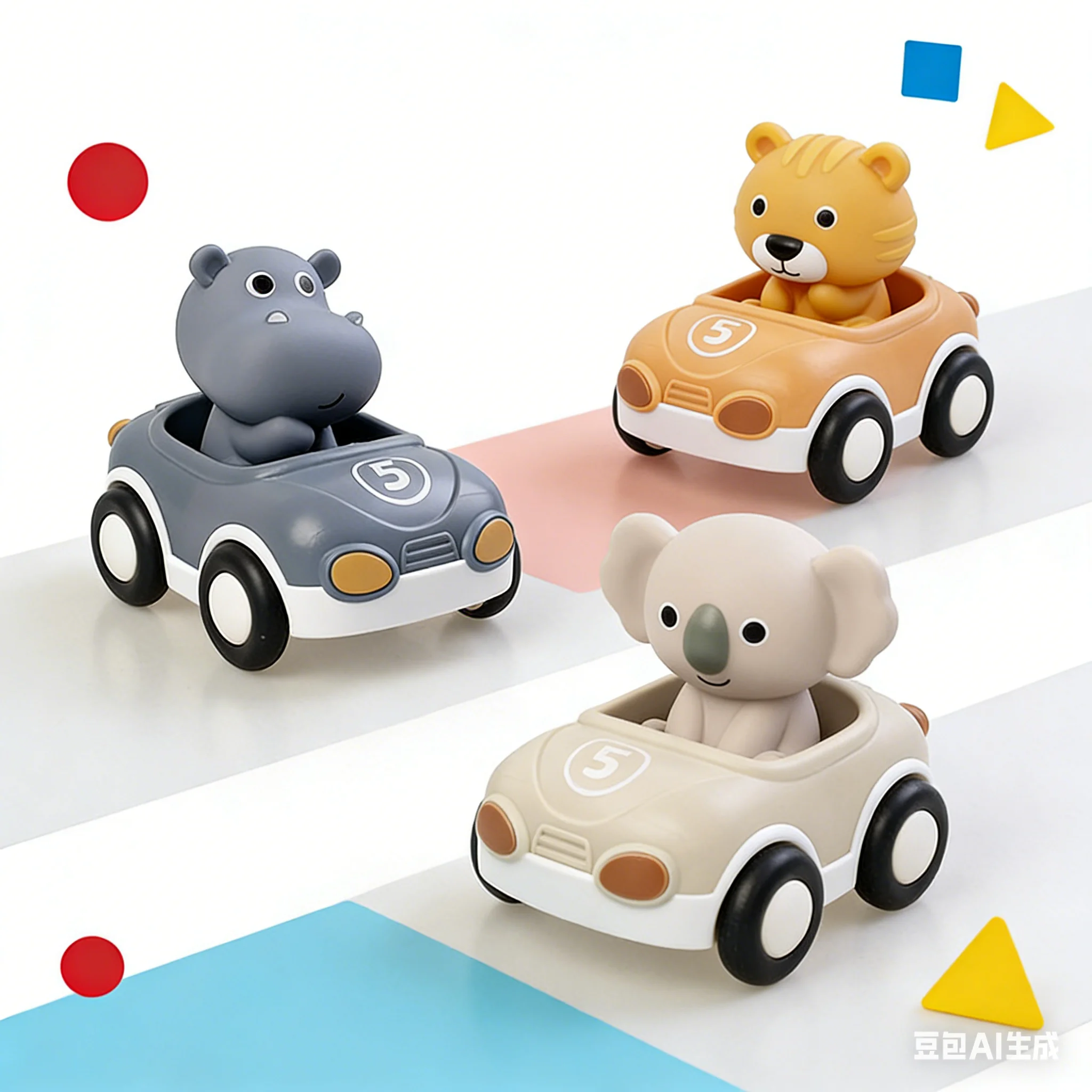 Carrinho de animais deslizante de inércia para bebês, capa de borracha macia removível para dedos, multi jogo, carro de bebê, exercício, capacidade de reação, brinquedos de dedo