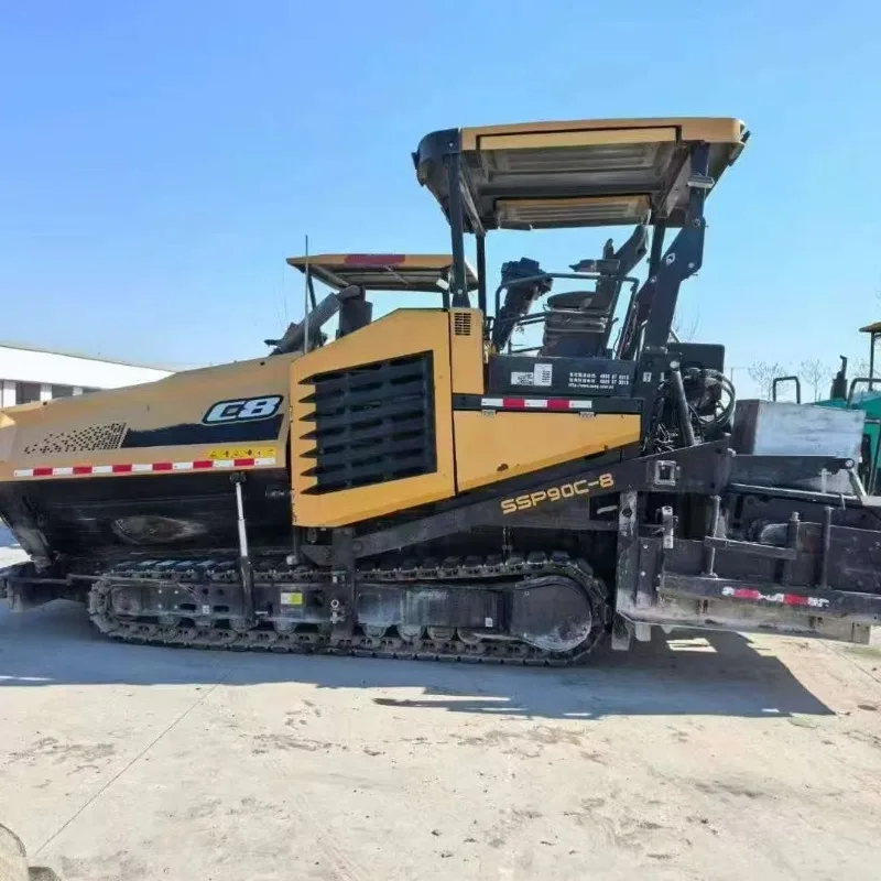P90C- 8 6m Fully Hydraulic Asphalt Paver 25cm Thickness Factory Price for Highway Municipal Construction