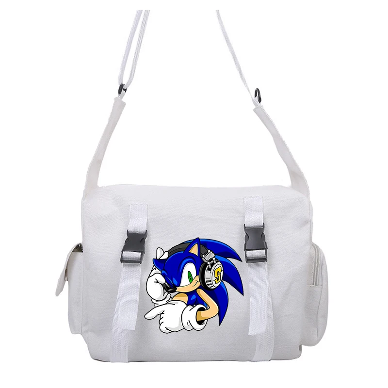 Sonics-Sac à Main à Bandoulière pour Garçon et Fille, Dessin Animé Mignon, à la Mode, Grande Capacité, Cadeau