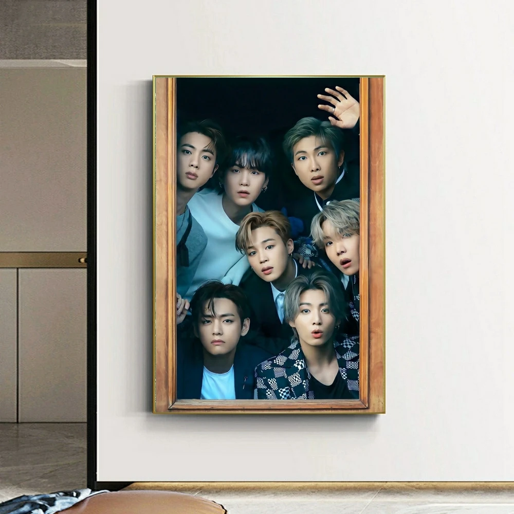 Korean-Band-bts Boy Group Poster Picture on The Wal Diamond Painting 5D DIY Art Cross Stitch Mosaic Garden Decor Adult Gift Sale