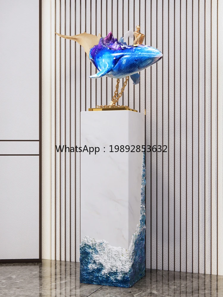 AA  Flowing Water Ornaments Modern Light Luxury Floor Landscape Hallway Living Room Circulating Water to Make Money