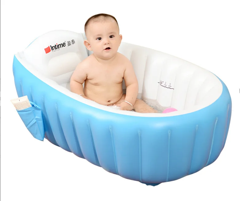 

Infant Baby Care Accessories Supplies Inflatable Baby Bathtub Folding Children Bath Bucket Baby Swimming Washing Tub 98*65 CM