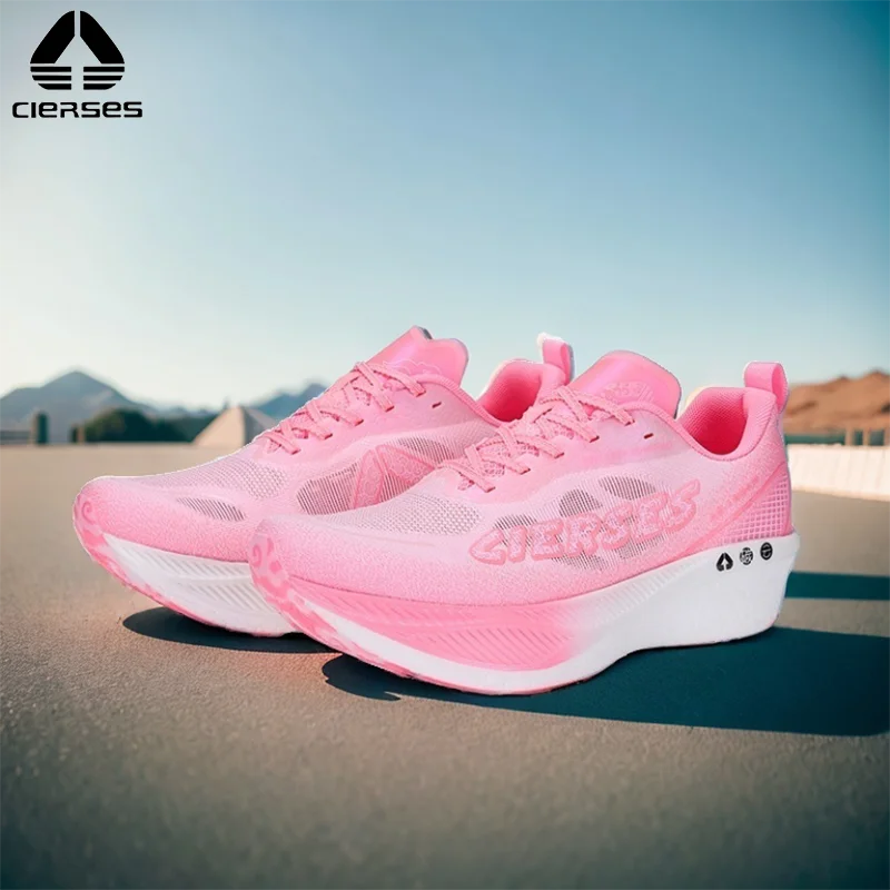 

Carbon Fiber Nitrogen Cushion Shock-Absorbing And Anti Slip Running Shoes For Marathon Training Sports Women' Shoes 2434 CIERSES