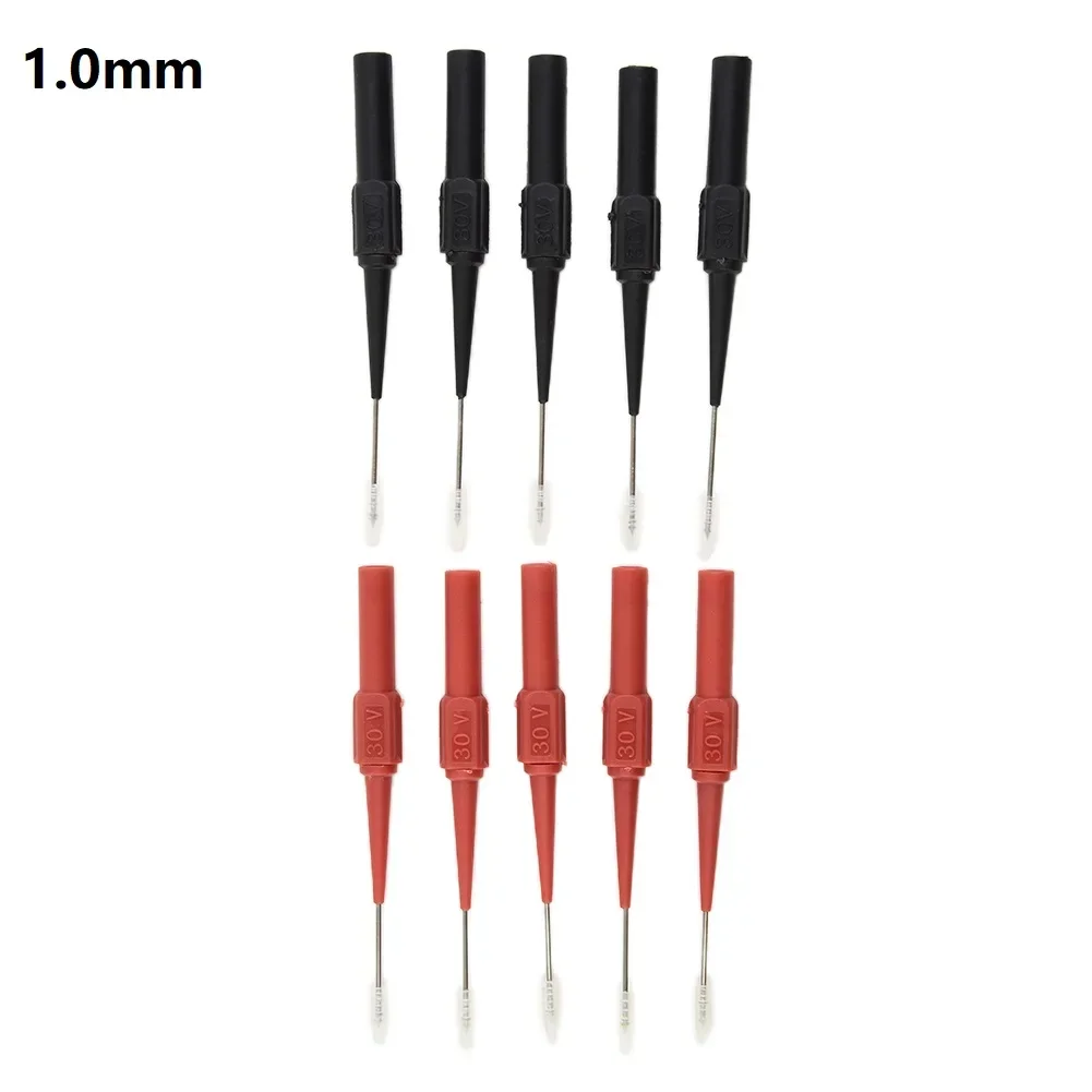 10x 1.0mm Test Probe Measuring Device Clamp Copper Test  Test Probes Plug Household Electrical Maintenance Testing Tool Parts