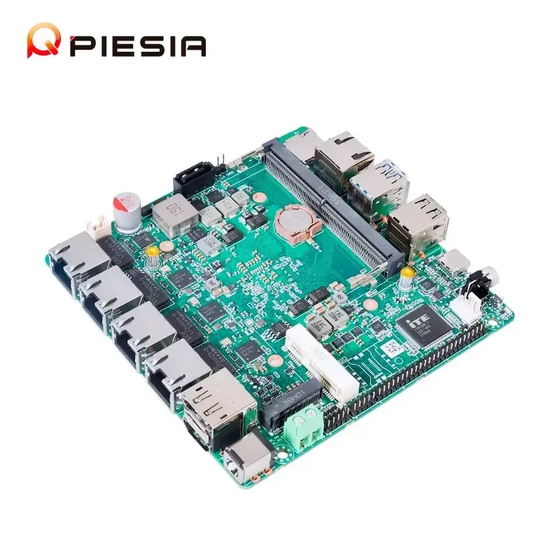 Piesia DDR5 Alder Lake N95 N100 N300 Router Mainboard TPM2.0 SSD Linux Firewall Nano ITX Industrial PC Motherboard With Isa