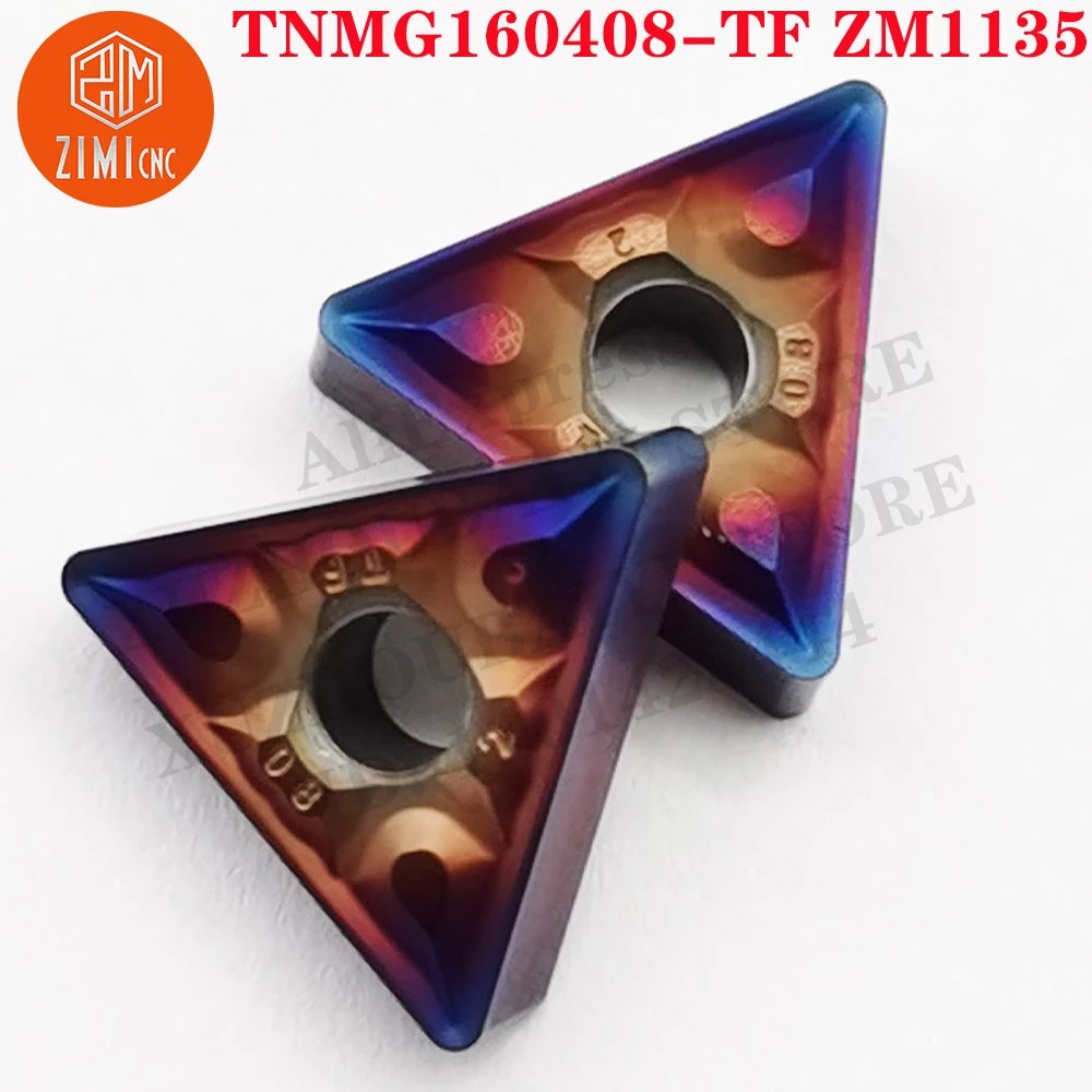 TNMG160408-TF ZM1135 TNMG160408-TF Carbide Inserts Turning Tools CNC Cutter Lathe tools metal lathe mechanical Cutting Tool TNMG