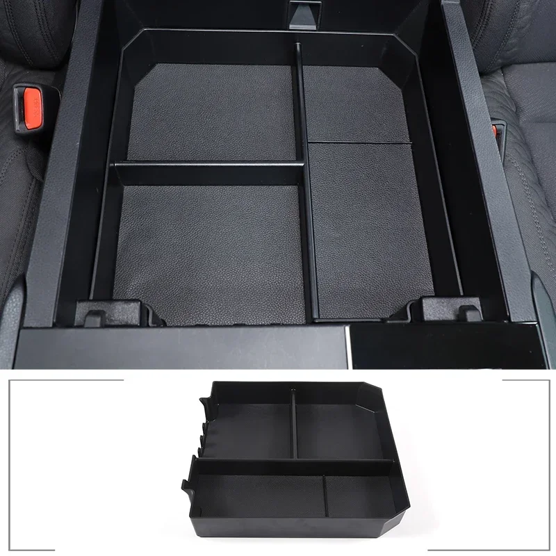 ABS Black For Toyota Tundra Sequoia 2022-2025+ Car Styling Car Handrail Box Storage Box Mobile Pallet Car Interior Accessories