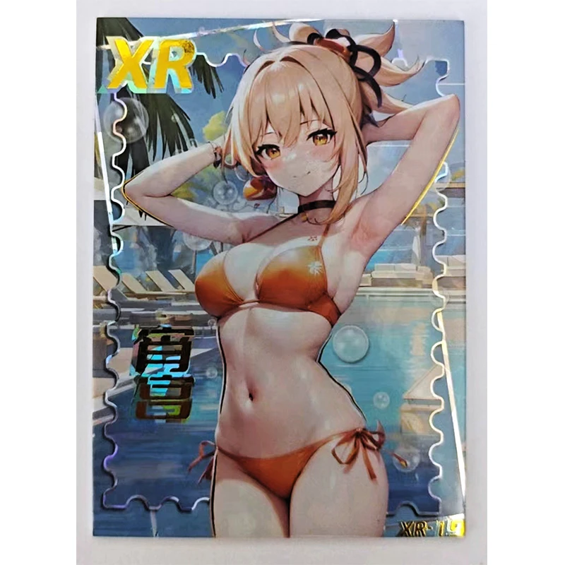 Anime Goddess Story XR Series carte da collezione Yor Forger Elysia Kamisato Ayaka natale regali di compleanno gioco giocattoli per bambini