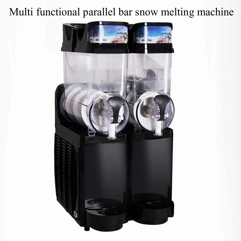 Snow Melting Machine Cylinder Slush Machine Smoothie Pellet Automatic Ice Beverage Cold Drink Machine