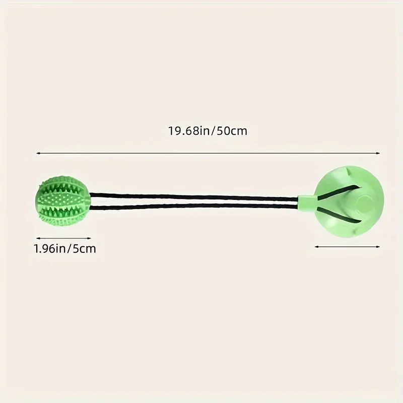 Suction-Cup Rubber Treat Ball