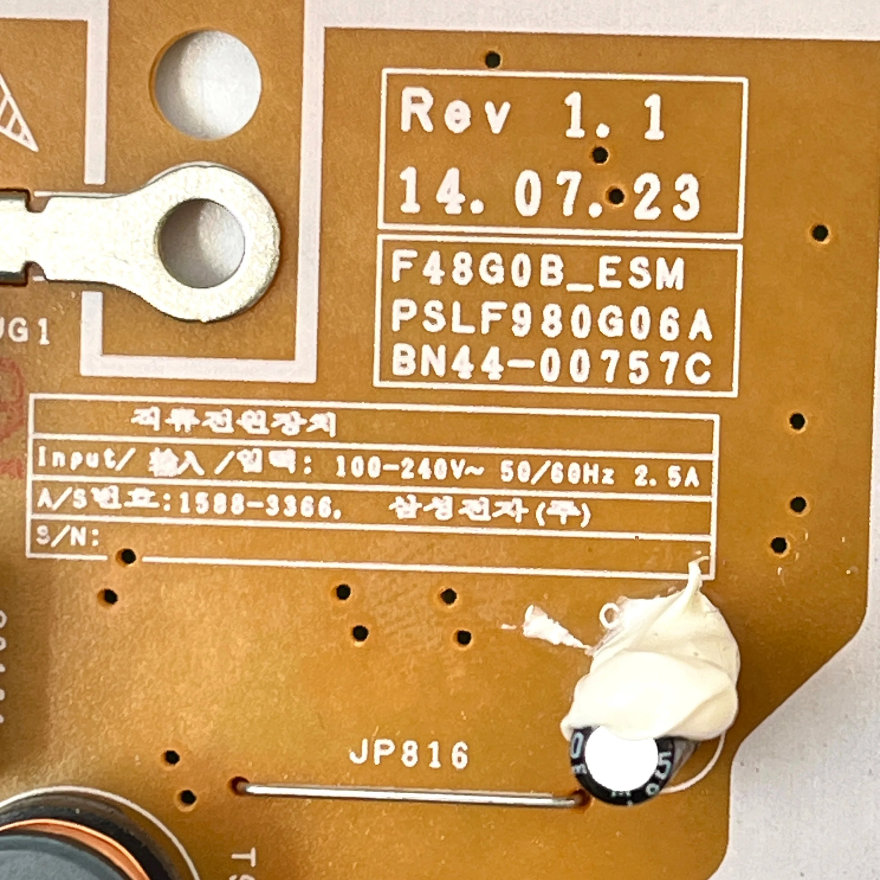 لوحة طاقة التلفزيون الأصلية ، ، f48g0besm ، تعمل بشكل طبيعي لأجهزة التلفزيون LED ، UA48H5003TKXXT ، الملحقات