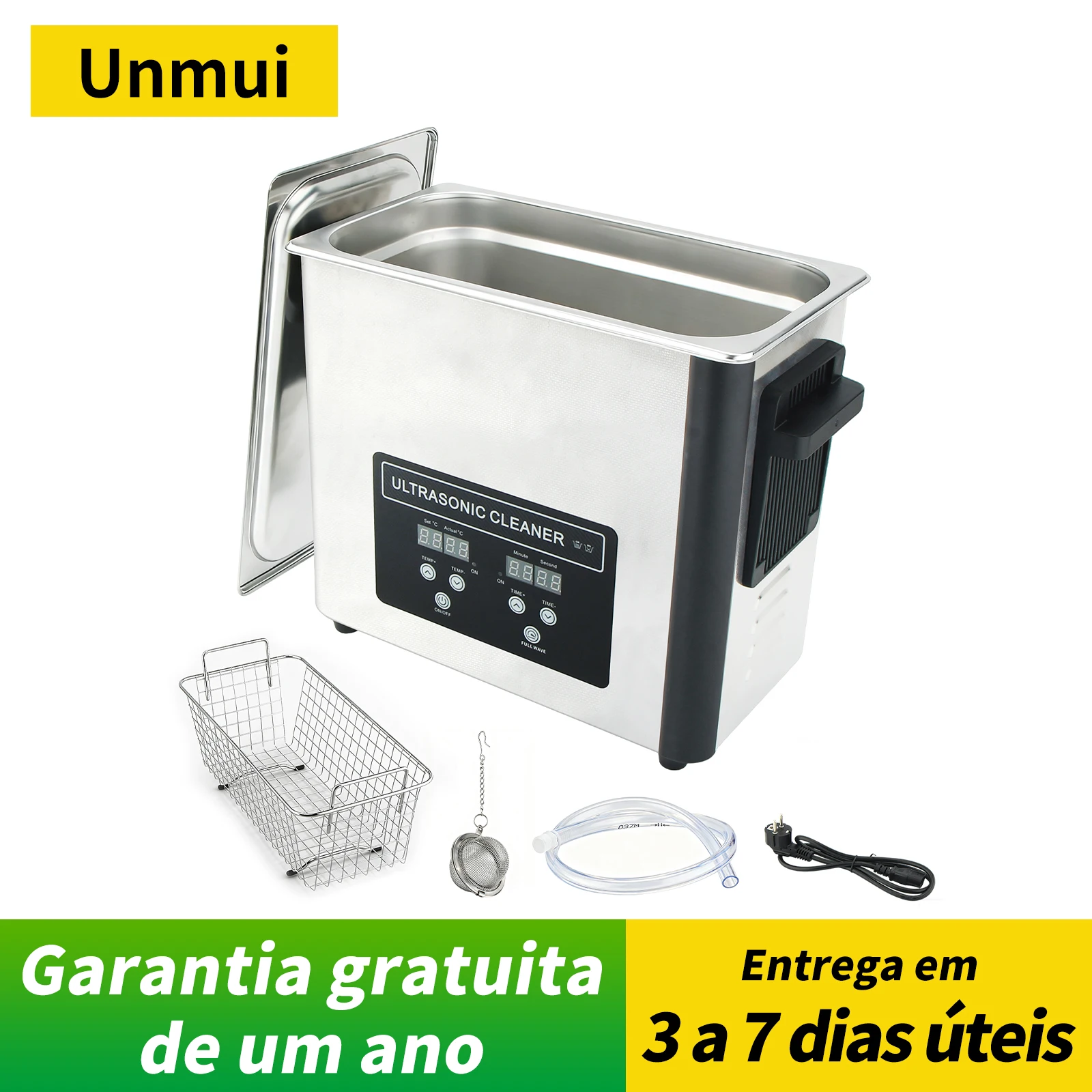 Máquina de Limpeza Ultrassônica Digital de 6/10/15/30L com Aquecimento em Aço In - imagem 1