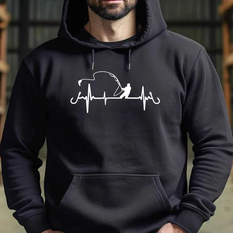 Angeln Gedruckt männer Hoodies Urban Fashion Mit Kapuze Lange Ärmeln Pullover 2025, Hohe Qualität Männlich Casual Sport Sweatshirts