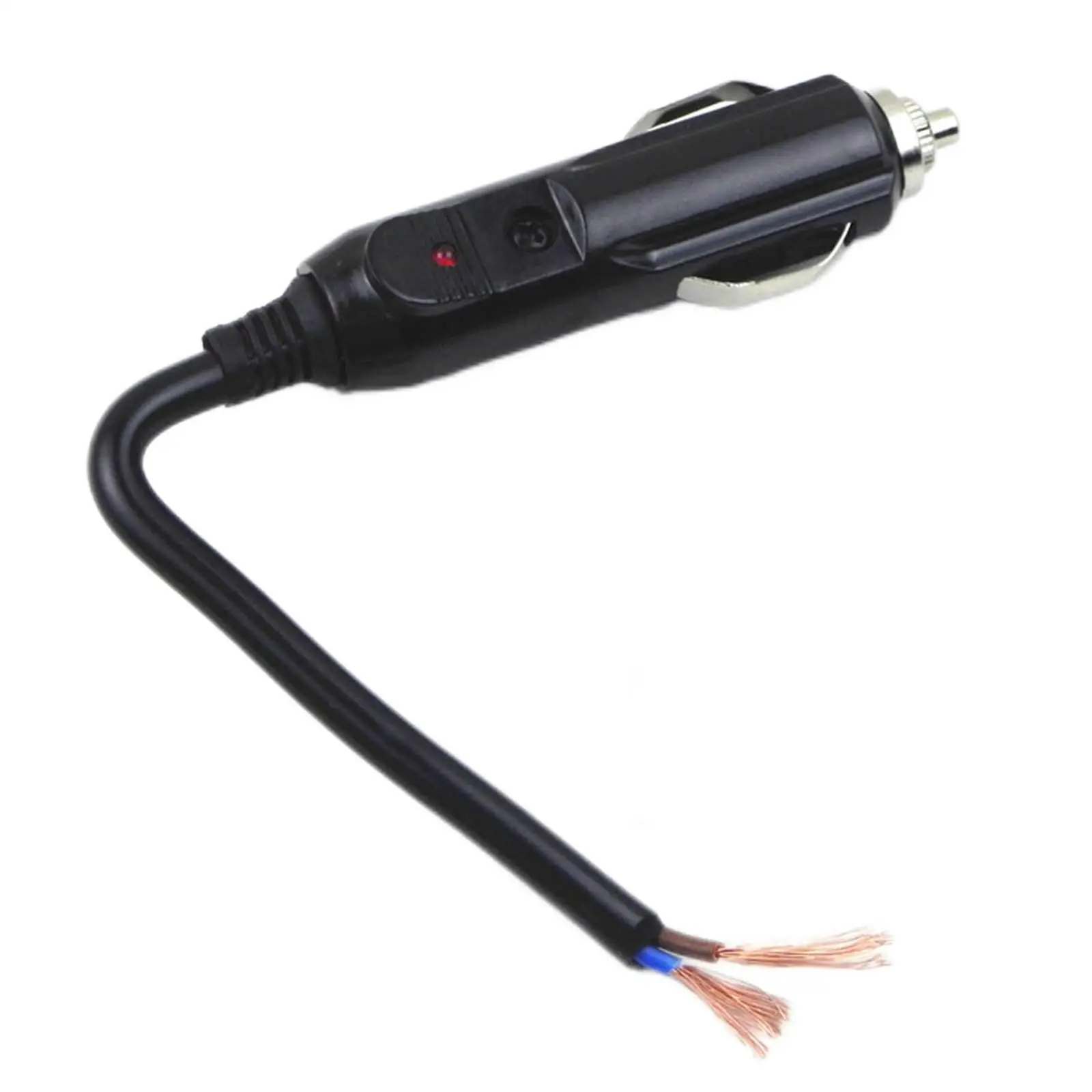 Encendedor de cigarrillos de coche macho, adaptador de conector de enchufe LED, accesorios interiores, 12V, 24V, 20a