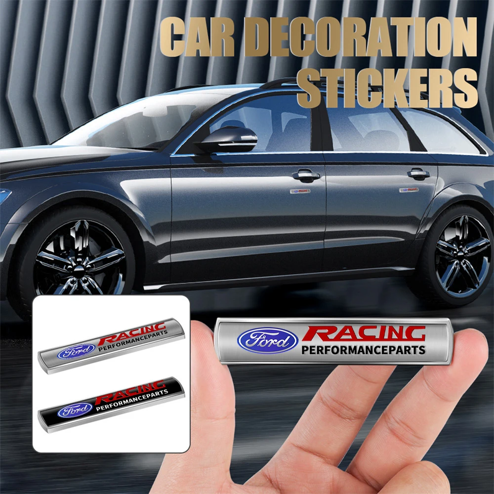 1 unidad de pegatina de aleación de Metal para guardabarros de coche, para Ford Fiesta Fusion Kuga Ranger Edge Mondeo Taurus Shelby Explorer Escape Mustang