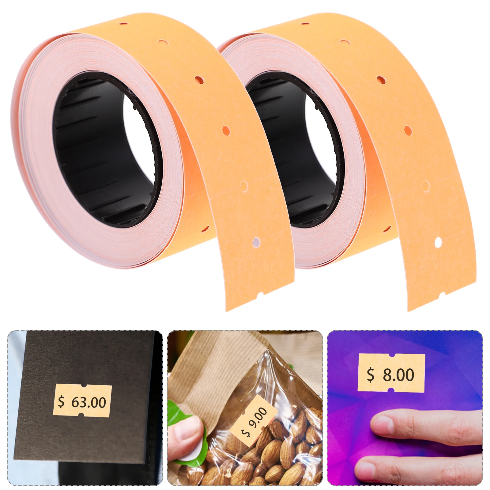 

10 Rolls Price Tag Paper Shop Label Stickers Sale Pricing Wedding Small Signs Item Tags Removable Labels