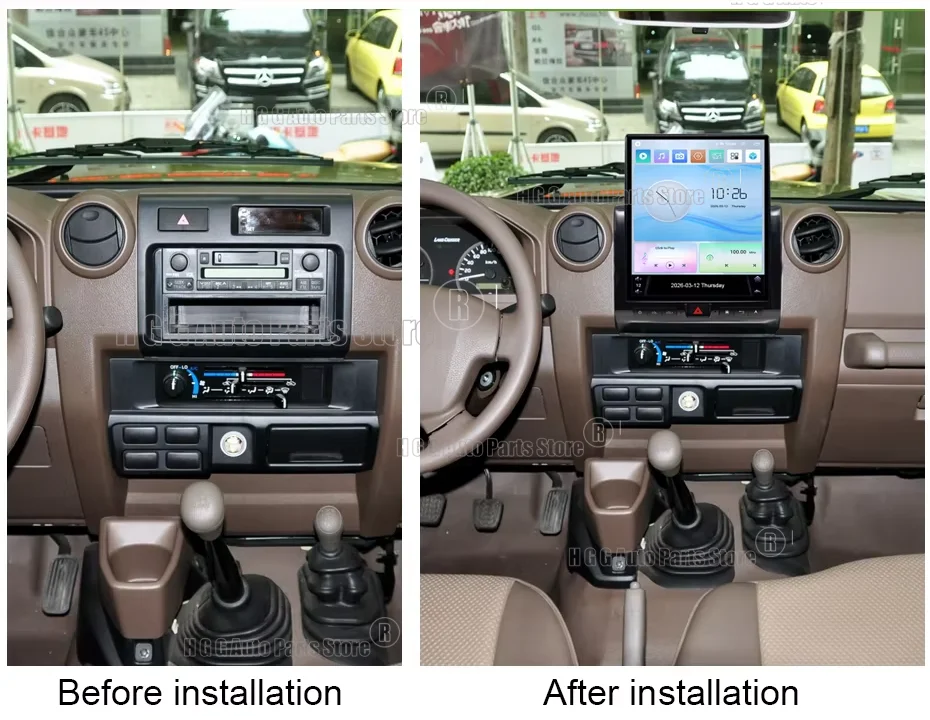For Toyota Land Cruiser LC70 LC75 LC76 2007-2025 Android Auto Car Radio Stereo Multimedia Video Player Carplay GPS Navigation