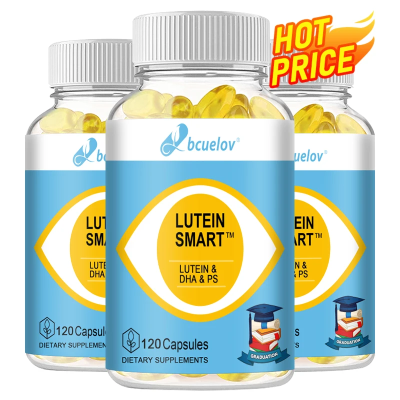

Lutein & Zeaxanthin 40mg Capsules - Eye Vision Health Antioxidant Brain Focus Memory Support, Improves Clarity, 30/60/120 Pcs