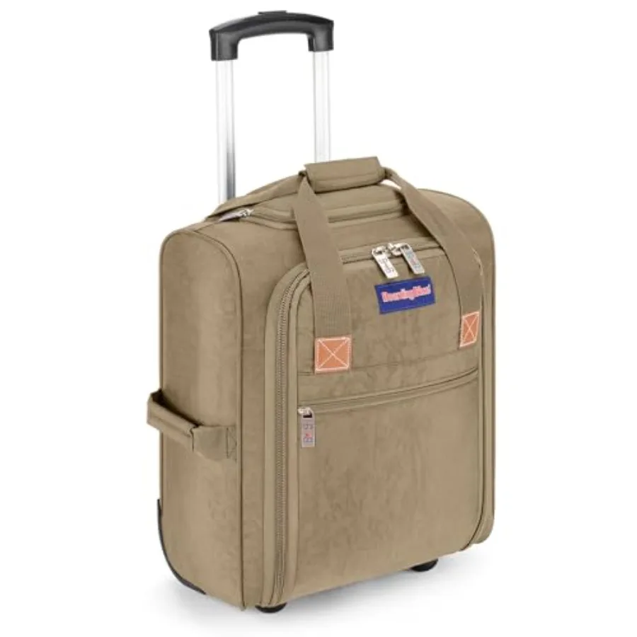 

17x13x8 Inch JetBlue Airlines Rolling Personal Item Underseat Travel Bag - Suitable for Major Airlines including Spirit Jetblue