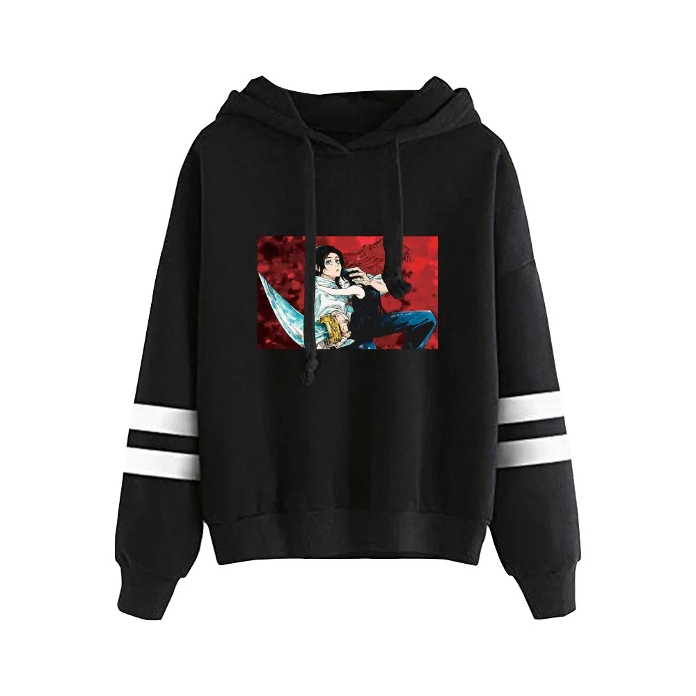 Jujutsu Kaisen Hoodie para homens e mulheres, pulôver anime, unissex, manga sem bolso, streetwear Harajuku, roupas anos 90, filme, 0