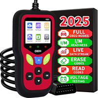Obd2 Scanner Code Reader Car Diagnostic Tool Engine Fault Code Reader for Closing Cel, with Real-Time Data/Freeze Binding/I/M Preparation for All Obdii Protocol Car