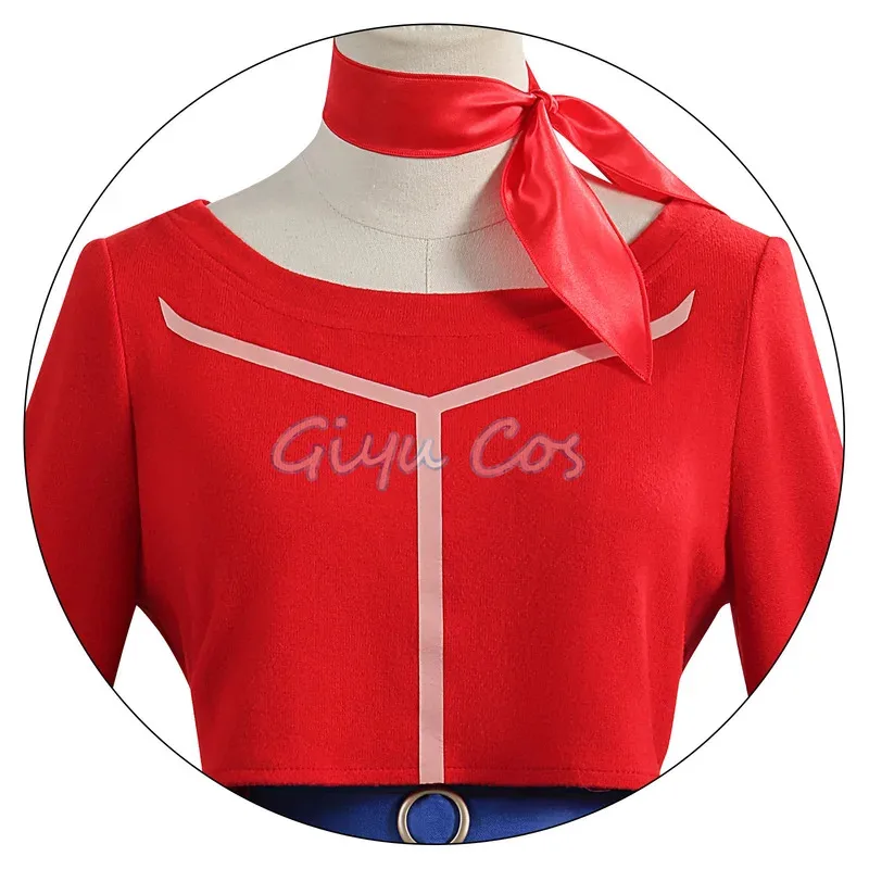 أزياء MiSide Mita التأثيرية من قماش الجاكار أزياء الهالوين الأنيمي زي اللعبة