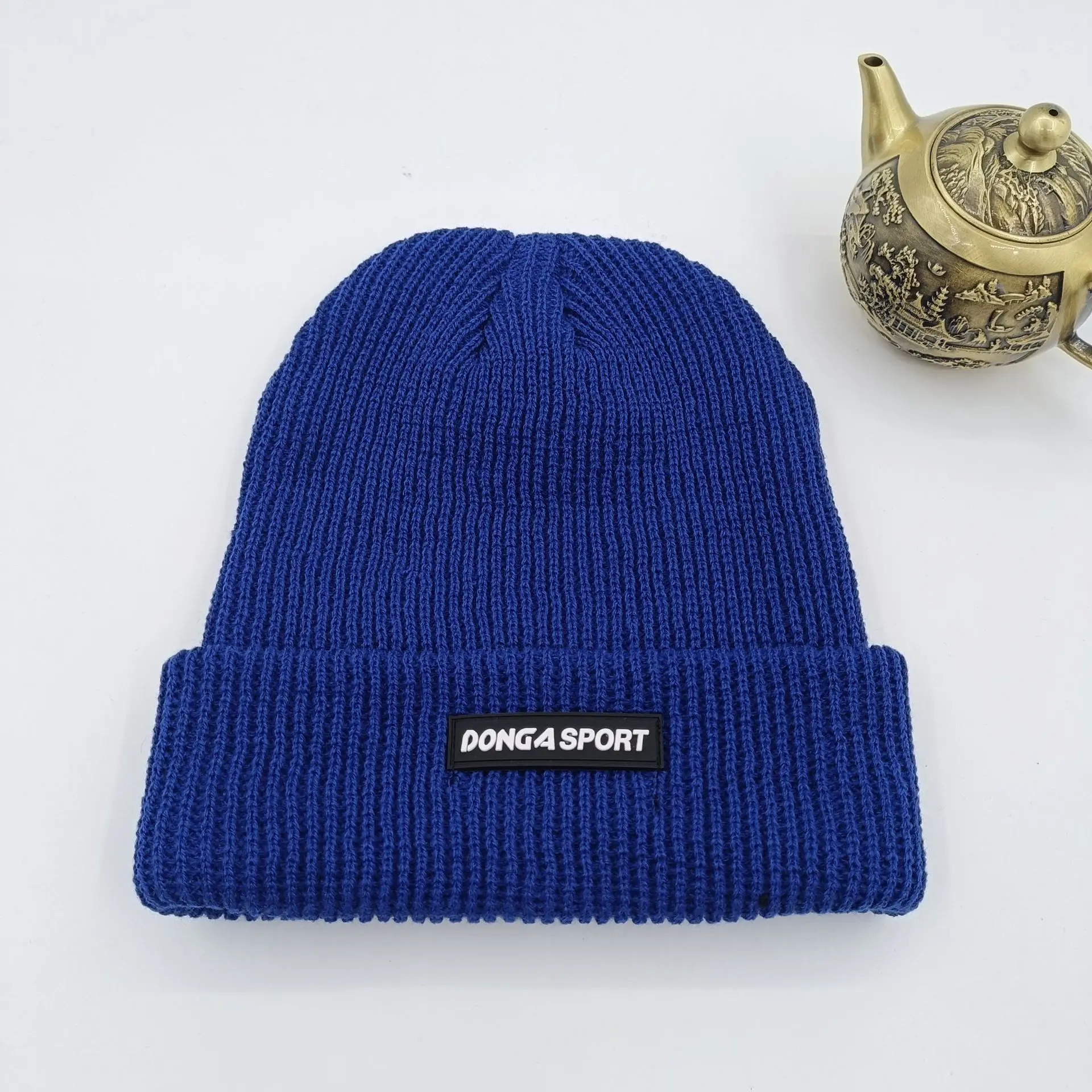 Neue Strickmütze, Strickmütze, dick und warm, für Paare im Herbst und Winter, Hip Hop, trendige Mütze, Unisex – Detail 3