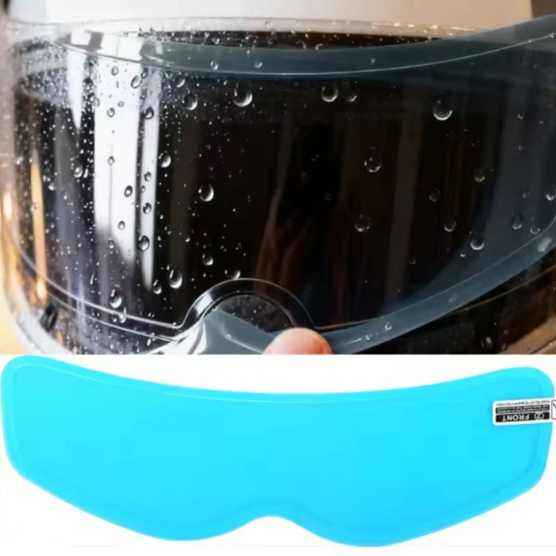 

1PC Motorcycle Helmet Visor Anti Fog Anti Rain Film Clear Waterproof Sticker Universal Fit Nano Coating Safety Accessory
