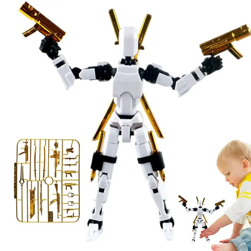 Bouwstenen Figuur Magnetische Assemblage Model Kit Speelgoed Voor Jongens Multi-Jointed Beweegbare Grappige Action Figure Set Geschikt Voor