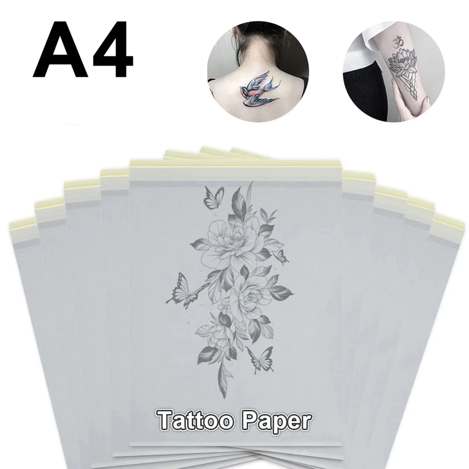 A4 Size Tattoo Paper Tattoo Transfer Theraml Paper Simply Draw By A Ball Pen Or Use The Tattoo Transfer Machine To Print Tattoo