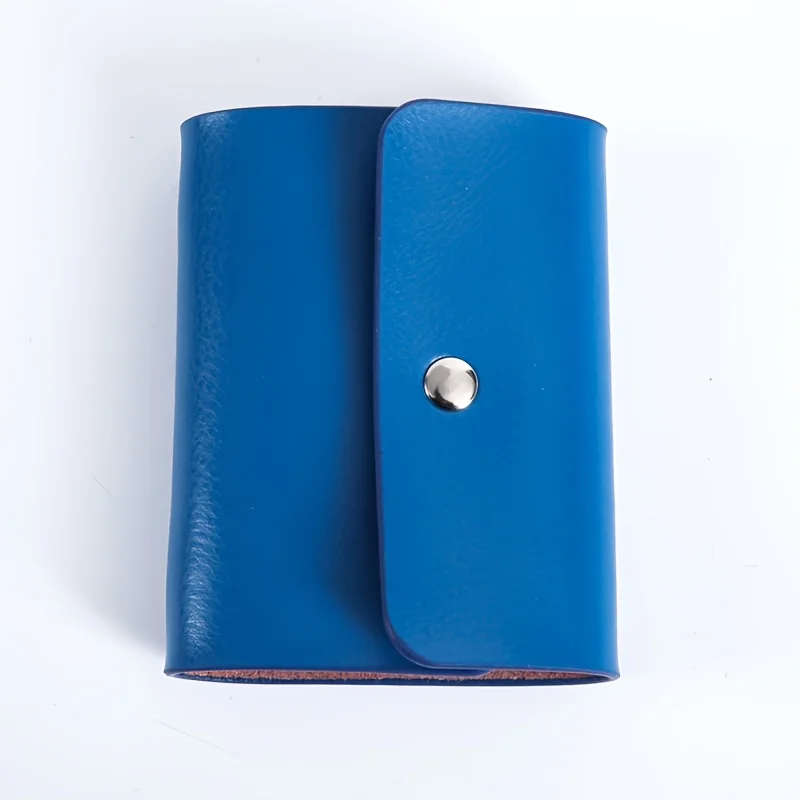 Elegant Leather Card Holder Slim Large Capacity Multi-Slot Storage for Credit Cards