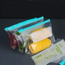 10pc Silicone Food Storage Bags Leakproof Reusable Stand Up Zip Shut Bag Cup Fresh Bag Food Storage Bag Refrigerator Fresh Wrap