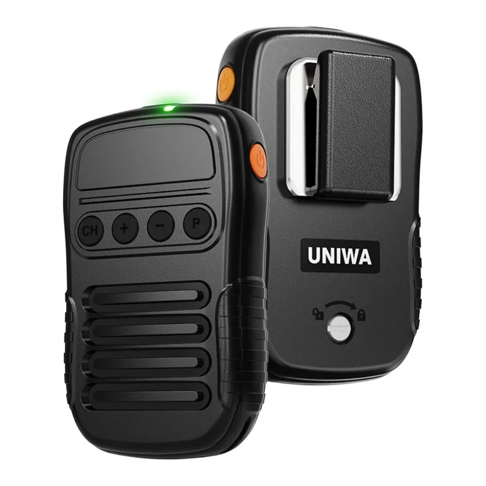 NEW UNIWA BM008 Zello SOS PTT Button Microphone 1800mAh BT Professional Handheld Universal for Mobile Phones and Walkie Talkie view 3