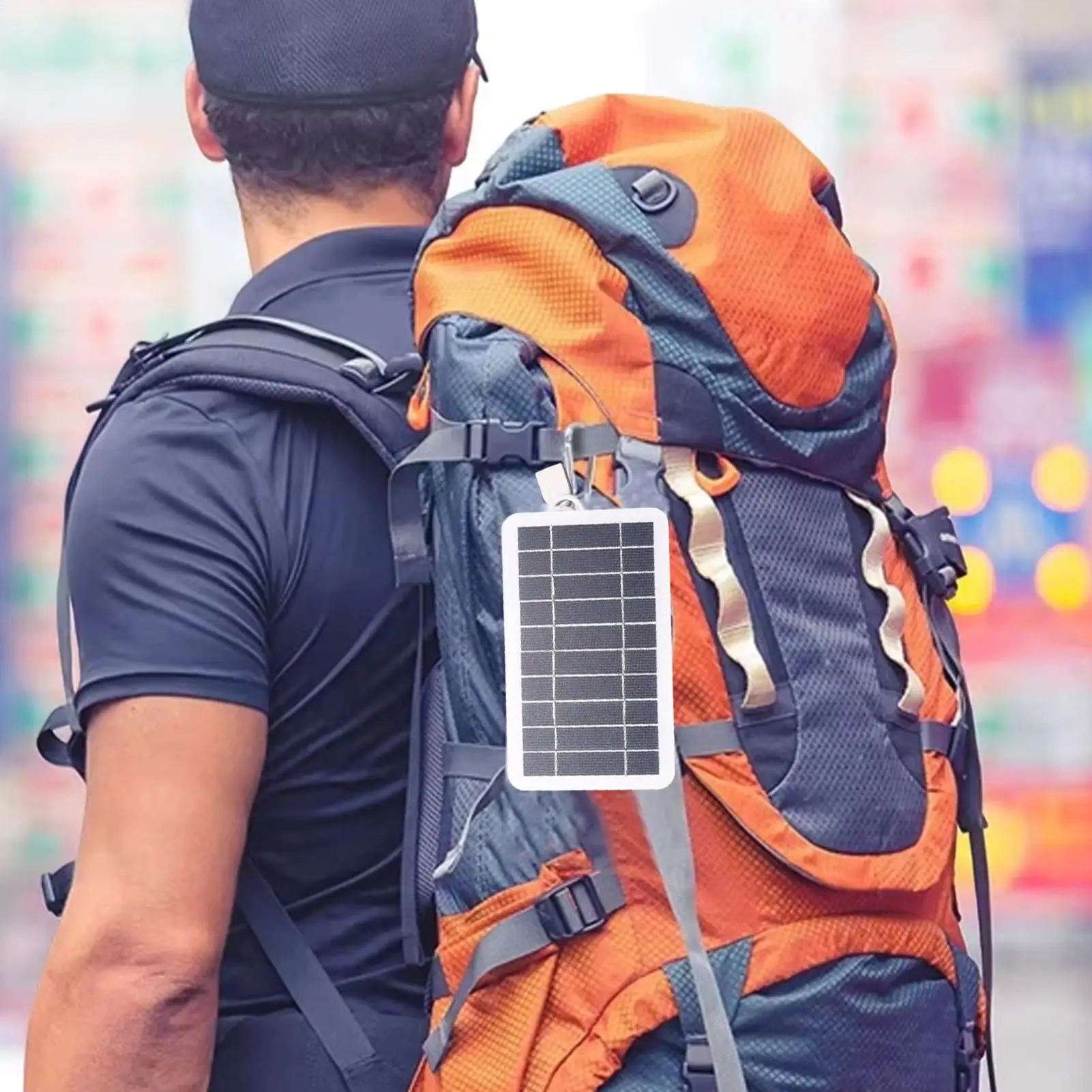 USB Solar Panel Flexible Portable Power Bank USB Solar Panel Charger For Cell Phone Camping Hiking Outdoor Travel Backpacking