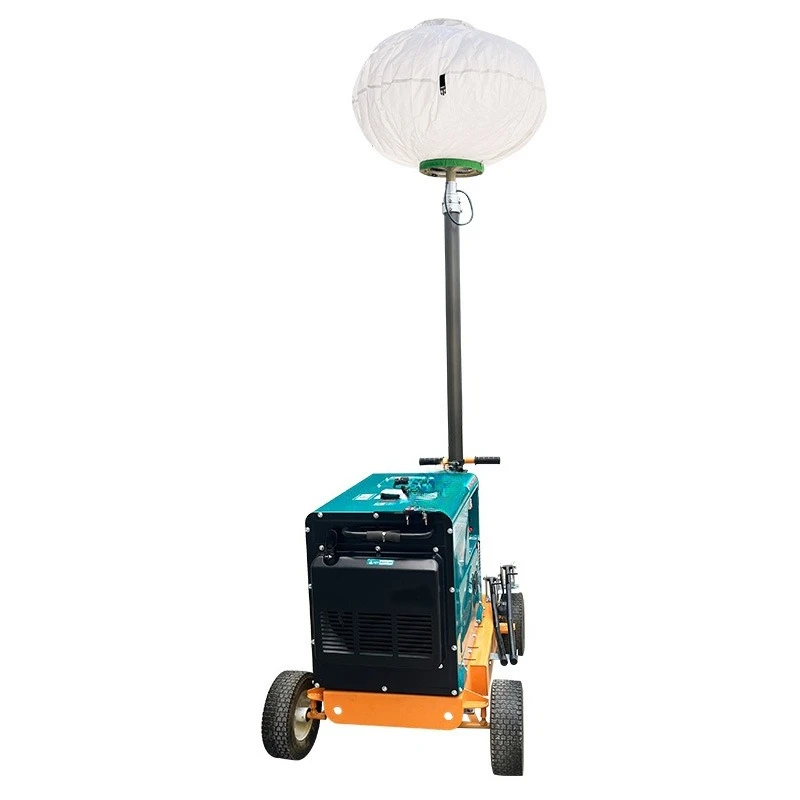 Mobile vehicle moon automatic lifting 6 meters diesel generator set lighting tower
