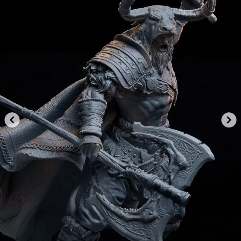 1/24 Scale 75mm Viking God Of War Resin Figure Assemble Model Kit Unassembled Diorama Unpainted Figurines Toys