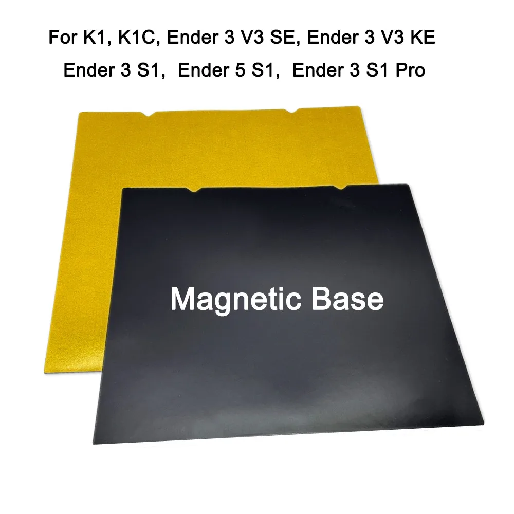 

3D Printer Heated Bed Accessories Magnetic Base Adhesive for Creality Ender 3 V3 SE, V3KE, K1 K1C Magnetic Sticker Ender5 S1 Pro
