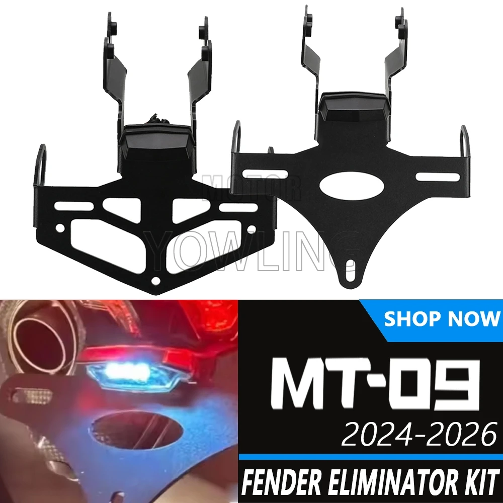 

MT 09 Motorcycle License Plate Holder Bracket Rear Tail Tidy Fender Eliminator Kit For Yamaha MT-09 SP MT09 SP 2024 2026 2026