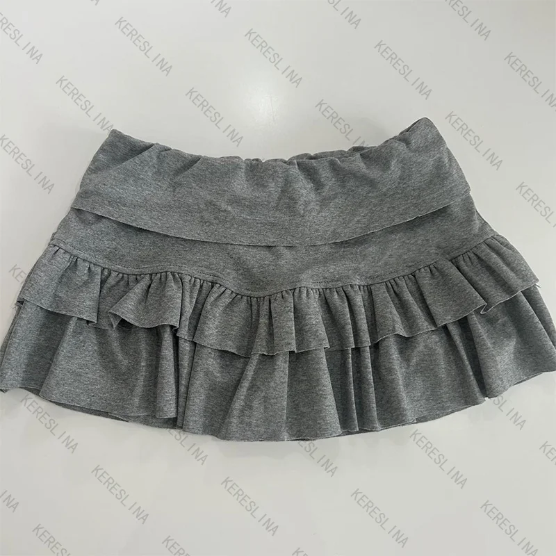 

Women's skirt solid color street casual versatile fashion Harajuku American retro Y2K hot girls sports style mini women's skirt
